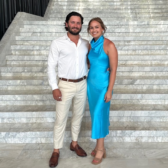 MYSTIC DESIRES SATIN MAXI DRESS - Picture 3 of 3